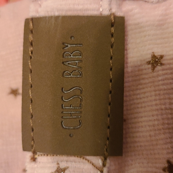 Chess Baby pink corduroy pants with gold star print - Picture 5 of 6